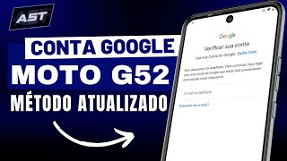 NOVO Como remover conta google MOTO G52 sem PC MOTOROLA E20, E22, E32, G30, G32,  G53