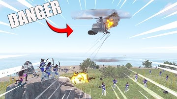 Can 100 Rust Players Defeat Heli Using Compound Bows ONLY