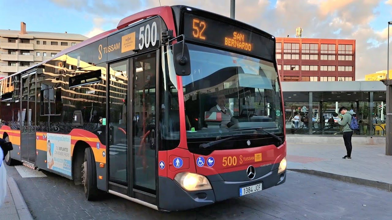 TUSSAM L nea 52 San Bernardo Bda Palmete Mercedes Benz Citaro C2 tussam-l-nea-52-san-bernardo-bda-palmete-mercedes-benz-citaro-c2