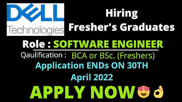 DELL Technologies Hiring For Fresher