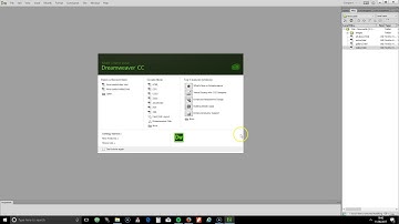 Dreamweaver 1 -  Creating a layout using tables