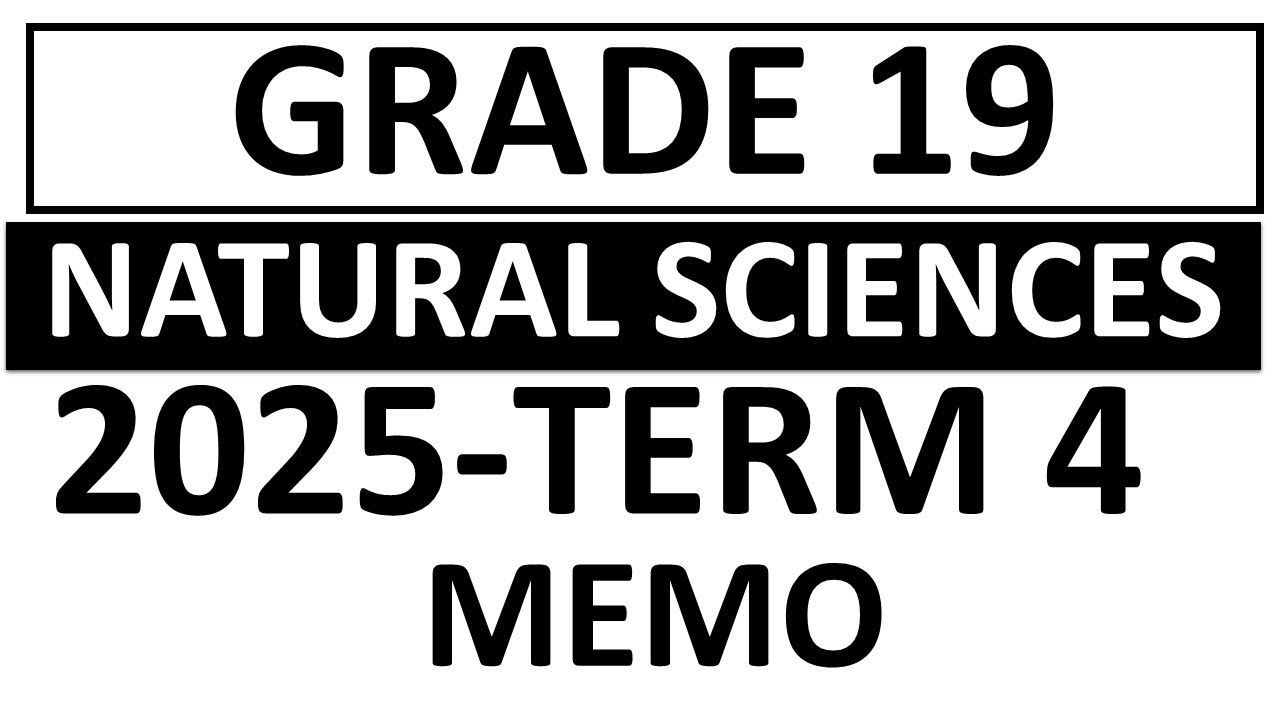 NATURAL SCIENCES GRADE 9 MEMO GET ANSWERED 2025 EXAM TERM 4 2025 NS ...