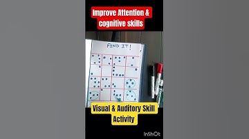 improve attention & cognitive skills/visual & auditory skills#adhd#asd#activityforkids#autism