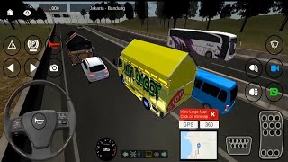 Aksi truk oleng di jalan tol ( game android mania truck oleng simulator) screenshot 4