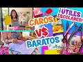 Útiles Escolares BARATO vs CARO✏️ $5 ó $200 ¿cuál es mejor? ¿Dónde los venden? | CONNY MERLIN