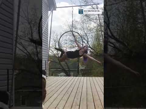 Outdoor Aerial Hoop 37 Part 2 - Hand and Foot Loop
