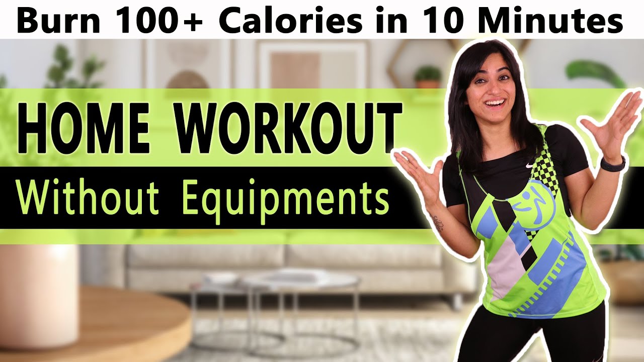 10 Minute Full Body HOME WORKOUT | No Equipment | GunjanShouts - YouTube
