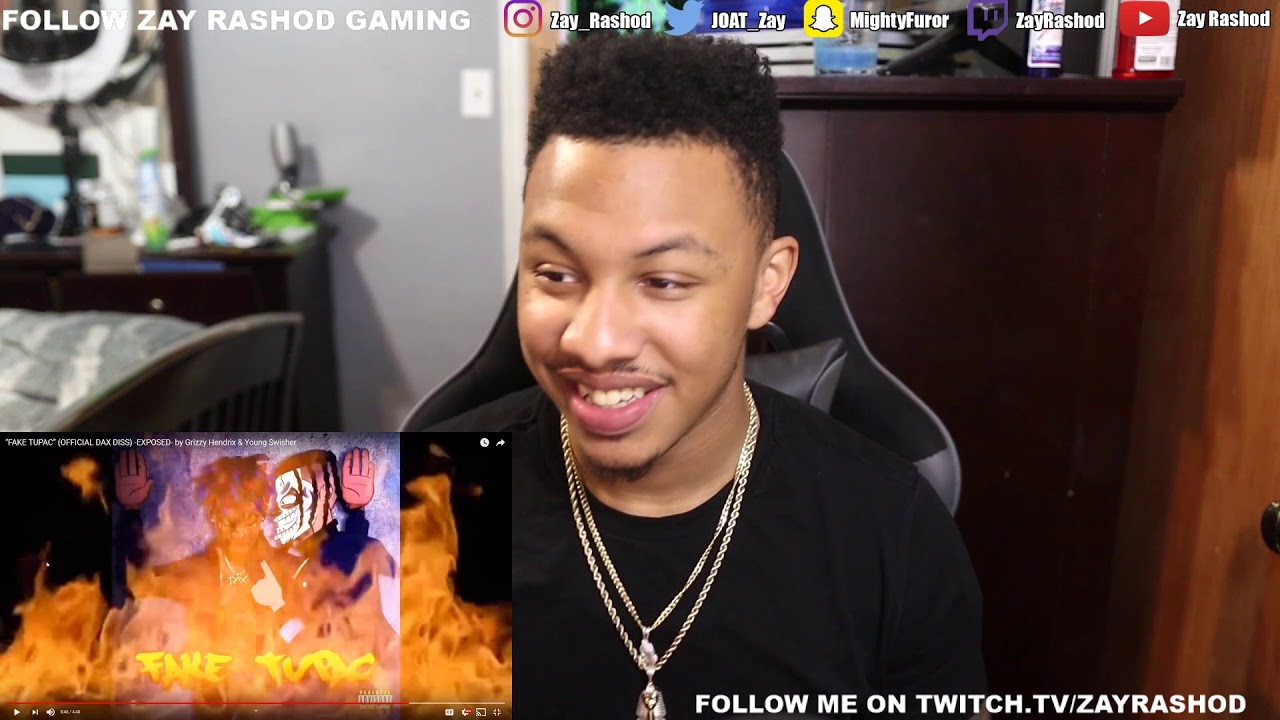 “FAKE TUPAC” (OFFICIAL DAX DISS) -EXPOSED- by Grizzy Hendrix & Young $wisher Reaction Video