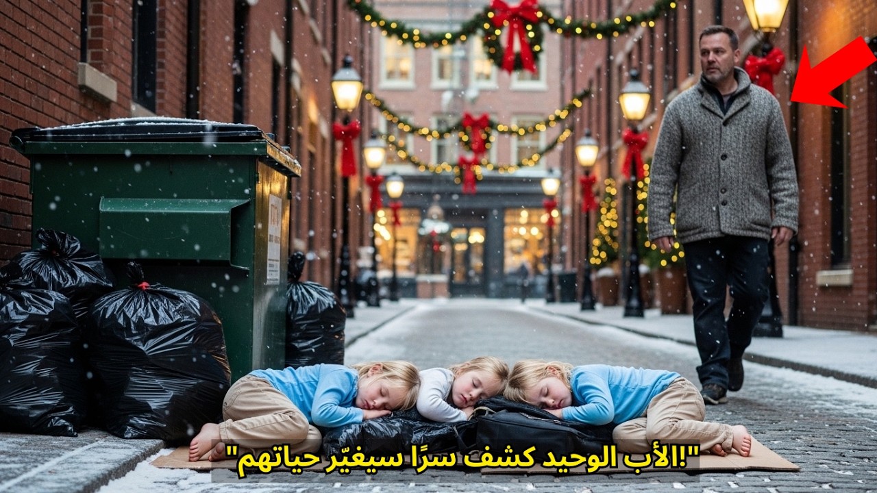طفلتان نُسيتا في القمامة ليلة عيد الميلاد… والأب الوحيد اكتشف الحقيقة الصادمة!