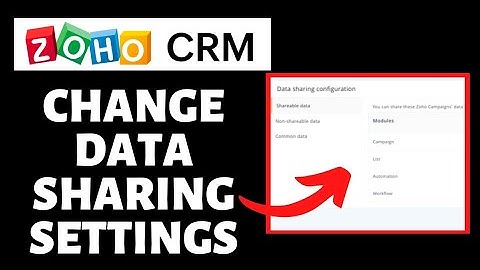 How To Change Data Sharing Settings on Zoho CRM | Zoho CRM Tutorial