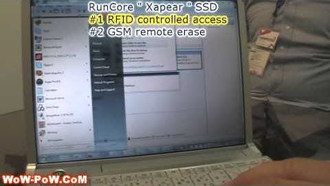 RunCore Xapear SSD, RFID access and remote GSM erase - SSD Remote Kill !! [WOW-POW]