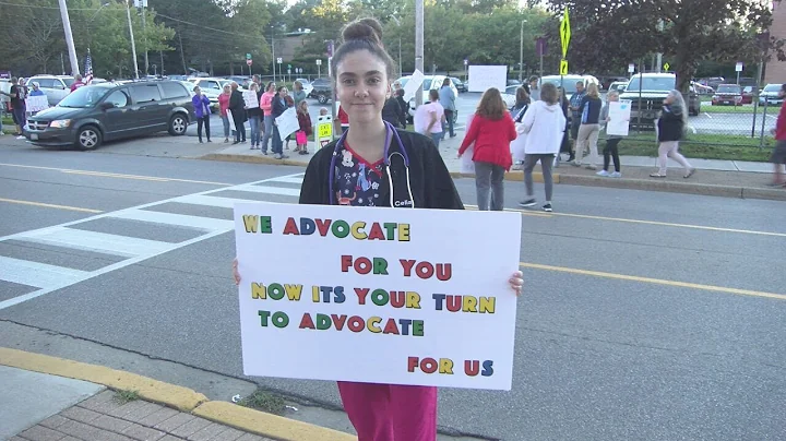 Area Healthcare Workers Protest Vaccine Mandate