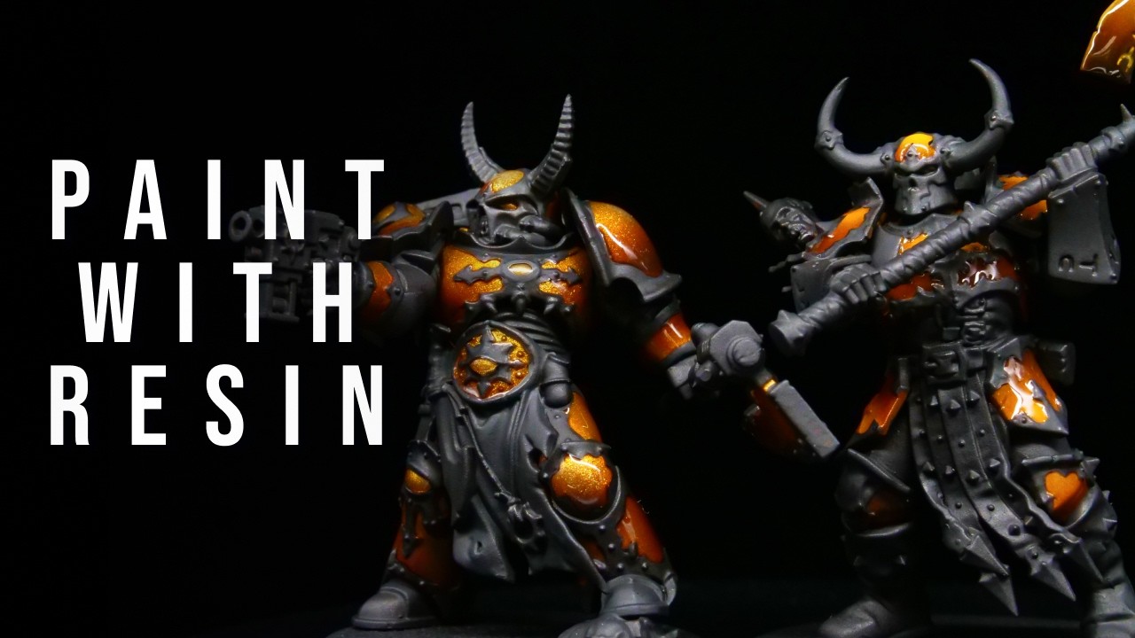 Янтарная броня из УФ-смолы | Warhammer 40k и Age of Sigmar