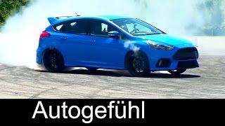 New Ford Focus RS drift mode donuts & racetrack - Autogefühl