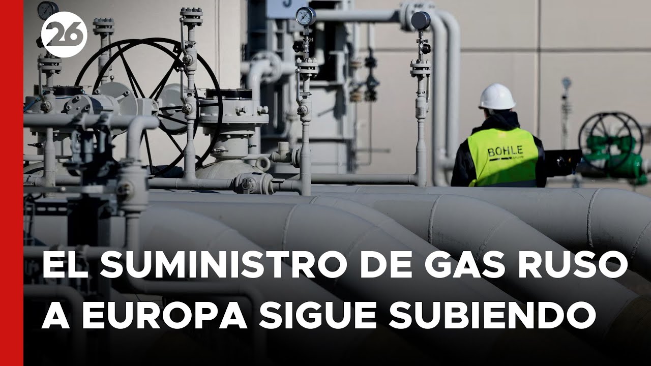 El suministro de gas ruso a Europa alcanzó sus niveles más altos - YouTube