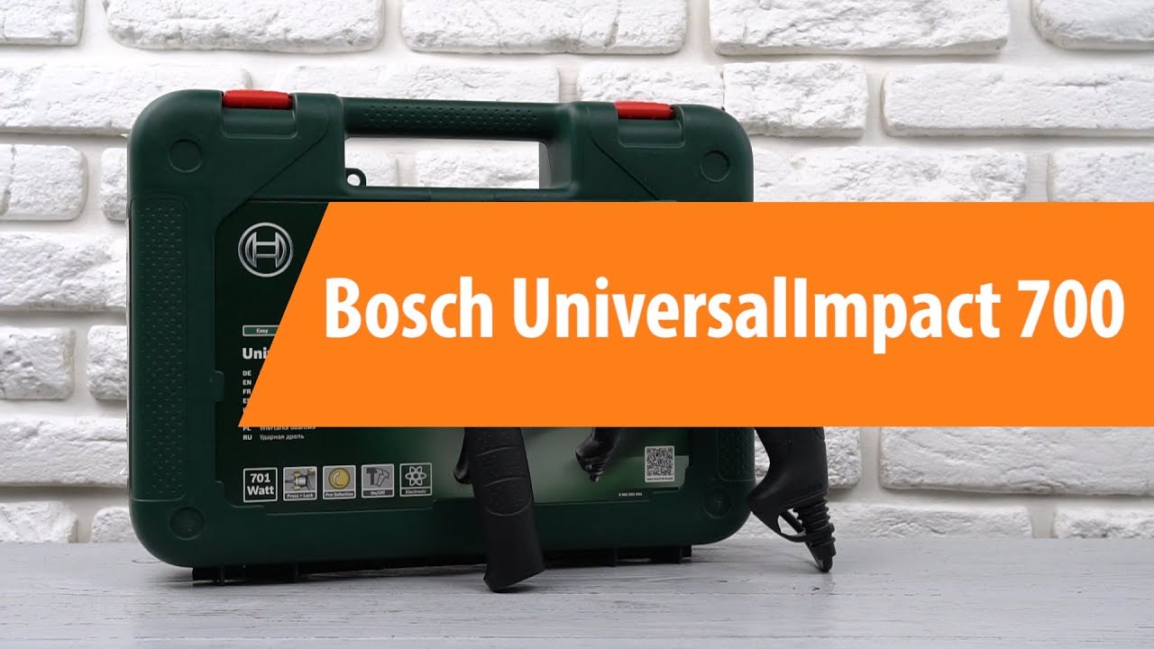 Распаковка дрели Bosch UniversalImpact 700 / Unboxing Bosch