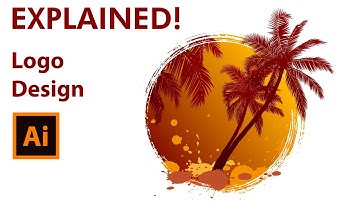 How to design a Palm Tree Logo - Adobe Illustrator Tutorial