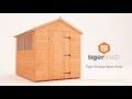 Tiger shiplap apex shed