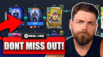 DONT MISS OUT ON THESE CARDS IN NHL 26 HUT! (FACEOFF EVENT LINE COMBO GUIDE!)