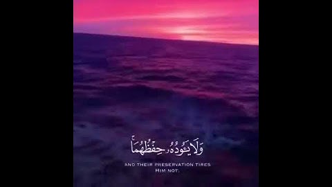 بعيدا عن ضجيج الحياة صوت القران راحة نفسية عظيمة (سورة الكرسي)