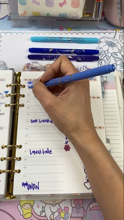 Daily schedule Erin Condren A5 agenda Daily Duo Feb15-16