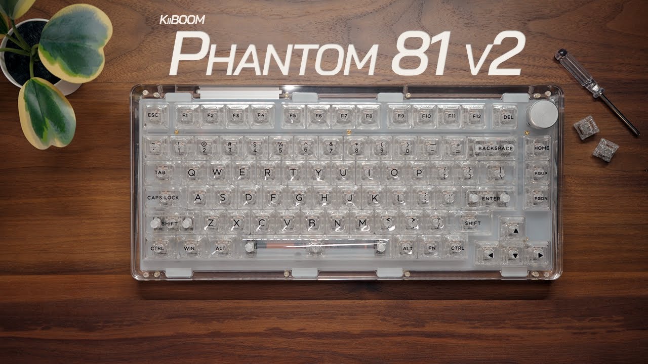 The Crystal Keyboard: KiiBoom Phantom 81 v2 Review - YouTube