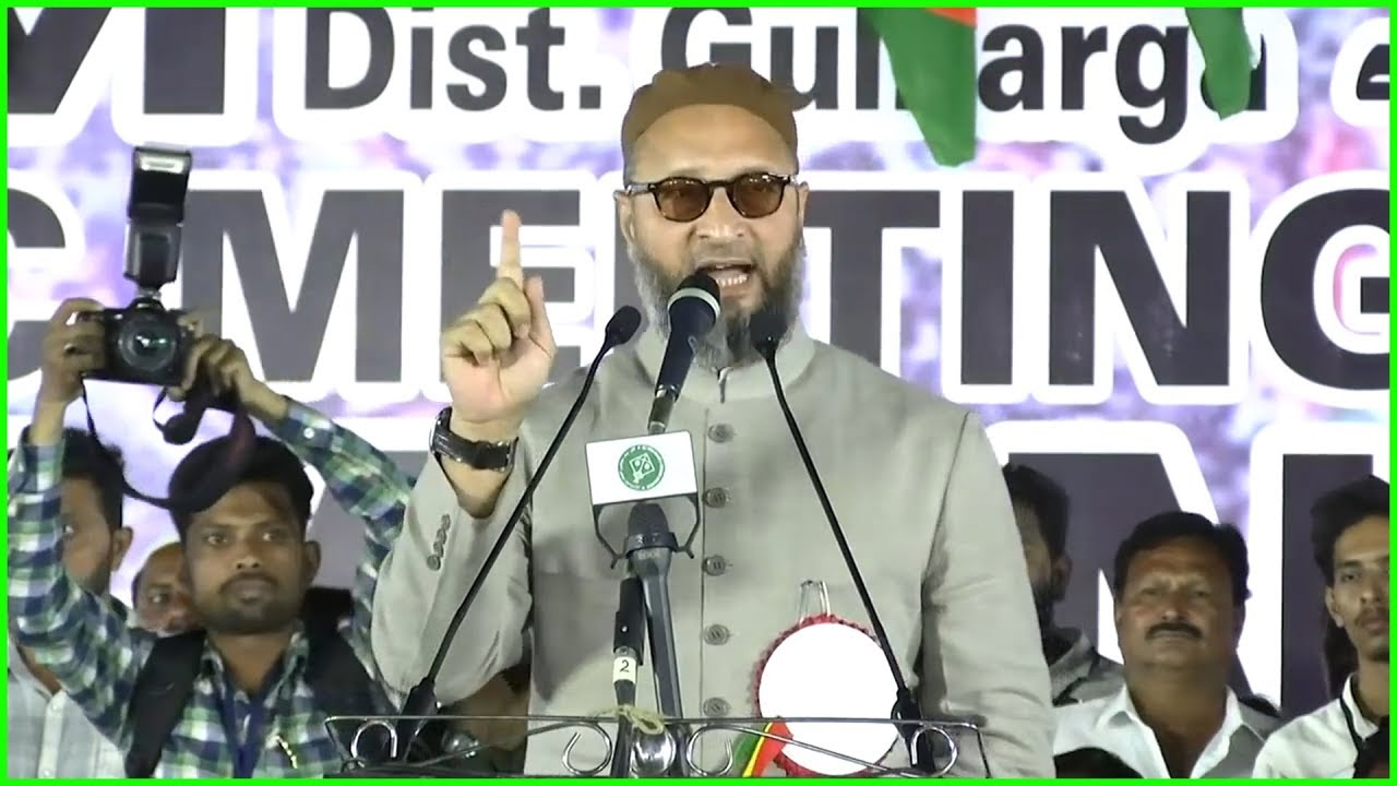Asaduddin Owaisi Addresses A Protest Public Meeting Against CAA, NRC And NPR In Gulbarga, Karnataka
