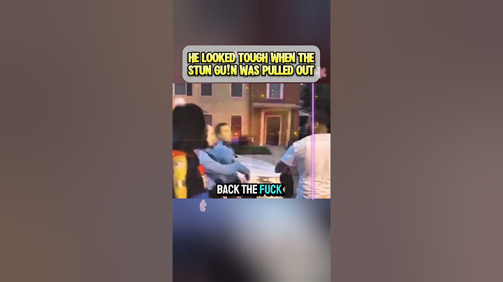 He Looked Tough When the Stun Guin Was Pulled Out