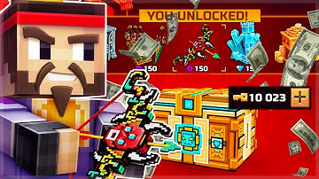 Pixel Gun 3D | SPENDING 10,000 keys on SUPER CHESTS & Unlocked so many things!