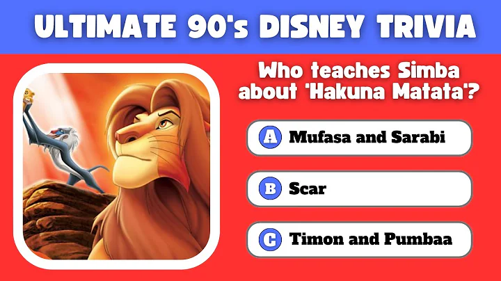 Can You Ace This Ultimate 90s Disney Quiz? 🌟 Test Your Knowledge!