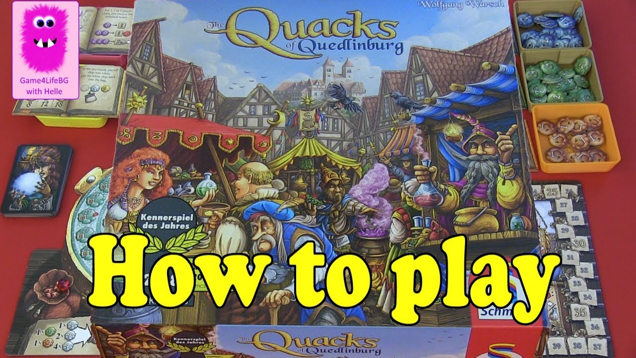 The Quacks of Quedlinburg, How to play (In English, board game, press your luck, family game)