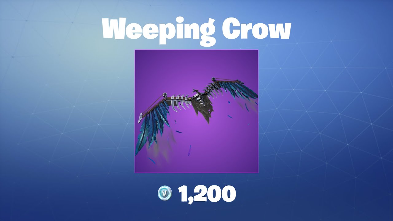 Weeping Crow Fortnite Glider YouTube