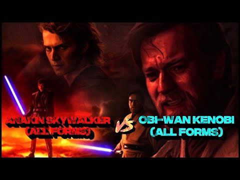 Obi-Wan Kenobi VS Anakin Skywalker (ALL FORMS) #trending #starwars #edit #viral #anakinskywalker