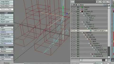 LIGHTWAVE RIGGING TUTORIAL - ZIG RIG 02.03 LEGS - ADD NULLS