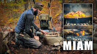 Je Cuisine Au Feu De Bois Sur Un Énorme Caillou