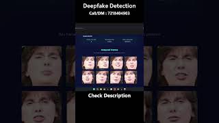 Deepfake Video Detection Full Source Code Final Year Project