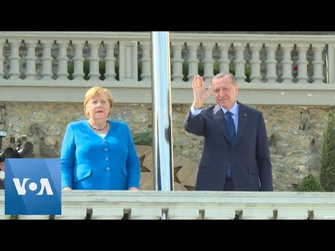 Germany's Merkel Visits Turkish President Erdogan in Istanbul.
