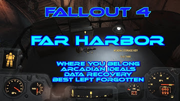Fallout 4 Far Harbor - Where you belong. Narrated