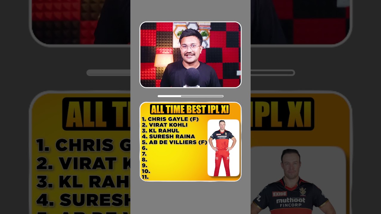 ALL TIME BEST IPL XI