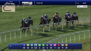 Wimbledon Hawkeye (GB) wins the G3 DK Horse Nashville Derby at Kentucky Downs