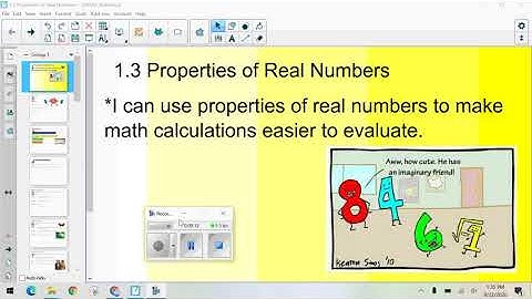 1.3 Properties of Real Numbers Video