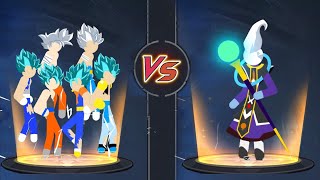 STICKMAN WARRIOR - GOKU UI,VEGETA UI, VEGITO,GOGETA, VEGETA SJJ BLUE EVOLUTION VS WHIS