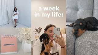 WEEKLY VLOG - getting back into health + fitness and my first week with my puppy!! 🤍