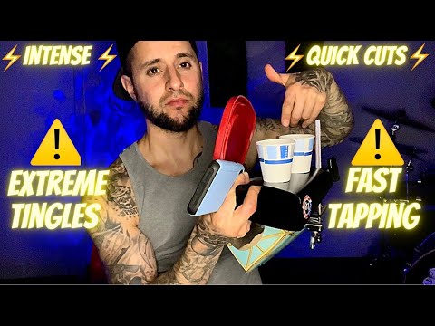 ASMR | ⚠️Warning⚠️ Fast & Aggressive Tapping (Quick Cuts). Maximum Tingles!