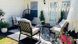 DIY|Small Patio Transformation|Decorate with Me