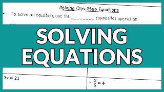 Solving Multi-Step Equations Lesson for High School Algebra 1