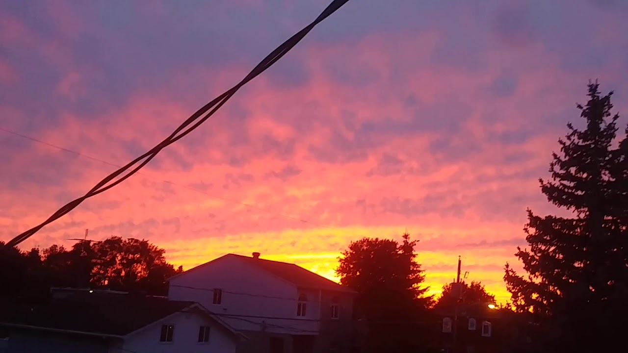 Couché De Soleil Du Quebec Via Longueuil Du 7 Octobre 2019