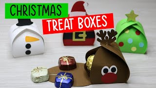 Cricut Christmas Party Favor Treat Boxes - Easy Cricut Craft