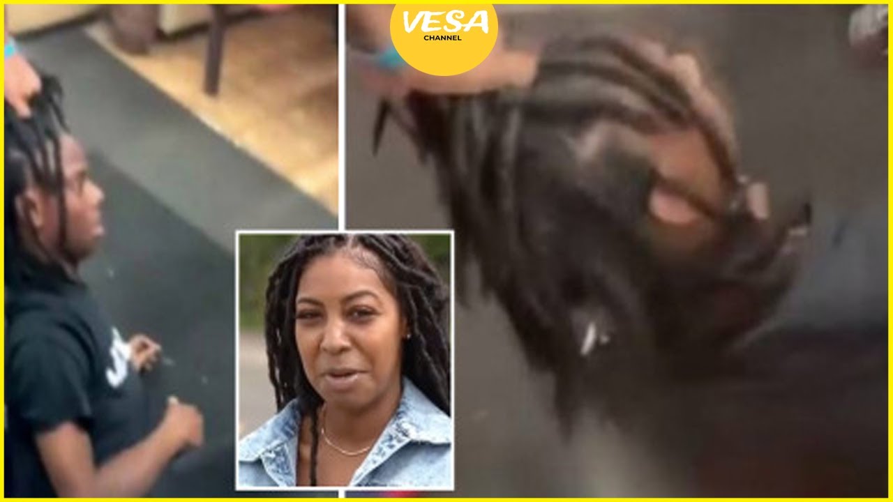 Женщина заставила граждан арестовать ее, когда она вытащила угонщика из парикмахерской за волосы.