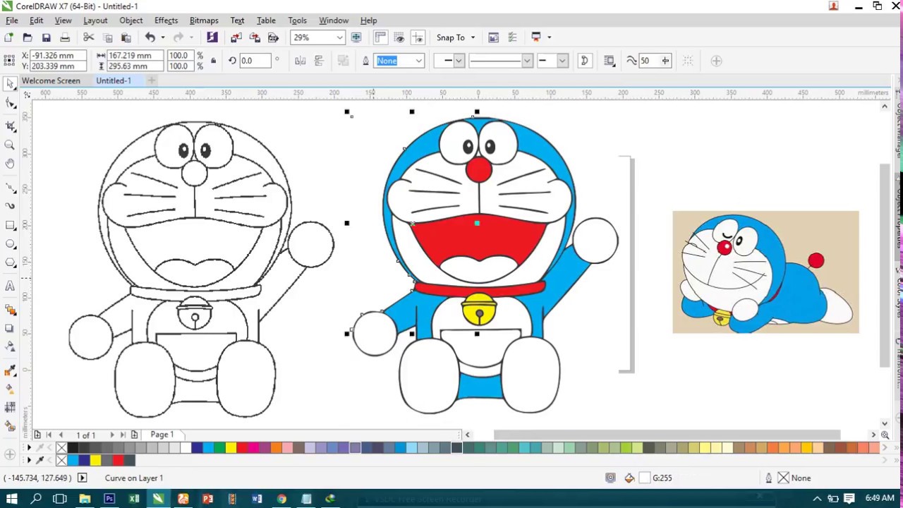 Cara Menggambar Doraemon  Dengan Gampang Kumpulan Gambar  